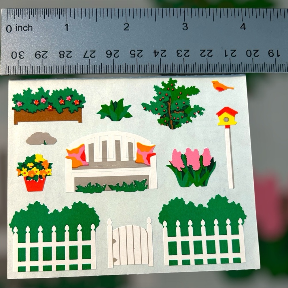 Garden Sticker Set with Ruler